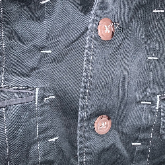 Small Charcoal Grey Buttoned Jacket - Picture 4 of 10